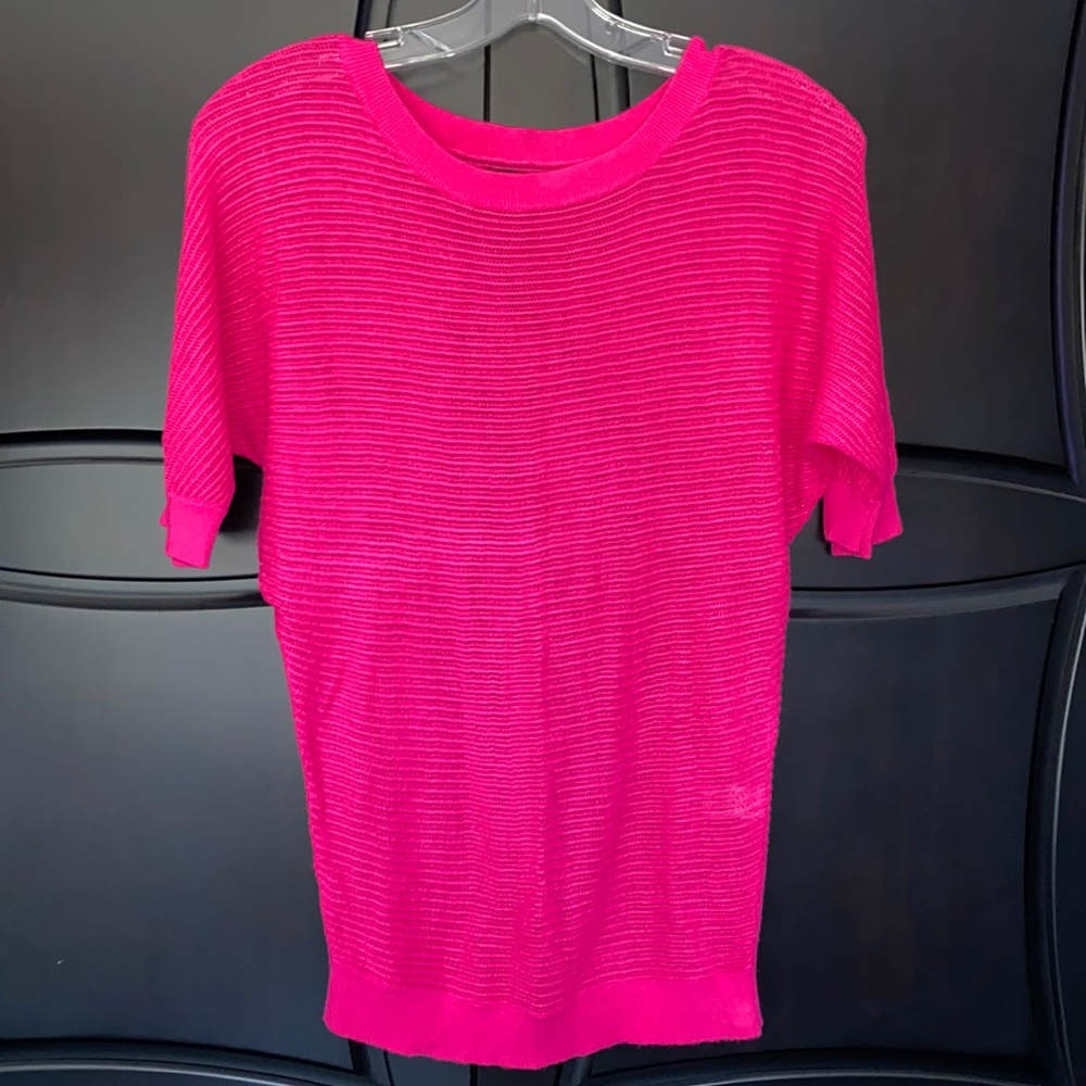 Express pink dolman 3/4 sleeve sweater/blouse.